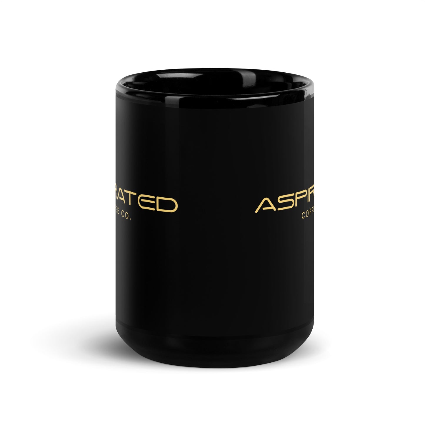 Black Glossy Mug w/ Gold Lettering