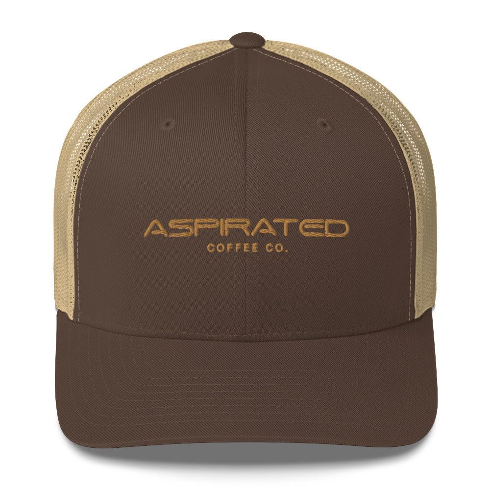 Men's Trucker Cap w/ Gold Stitching