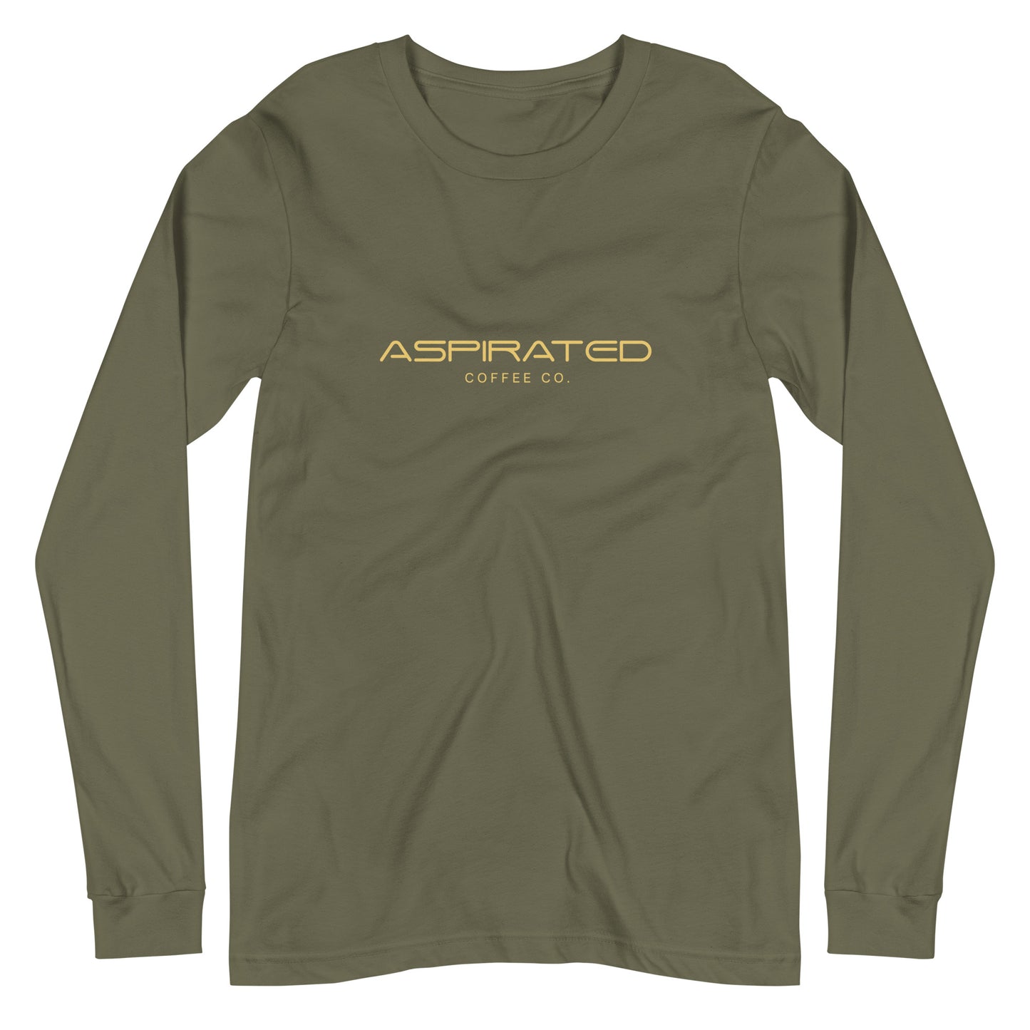 Men's Long Sleeve Tee w/ Gold Lettering