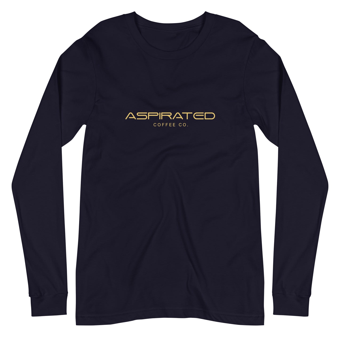 Men's Long Sleeve Tee w/ Gold Lettering