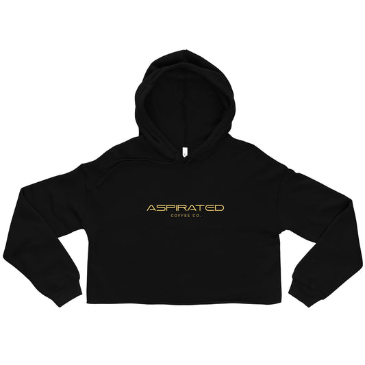 Women's Cropped Hoodie w/ Gold Stitching